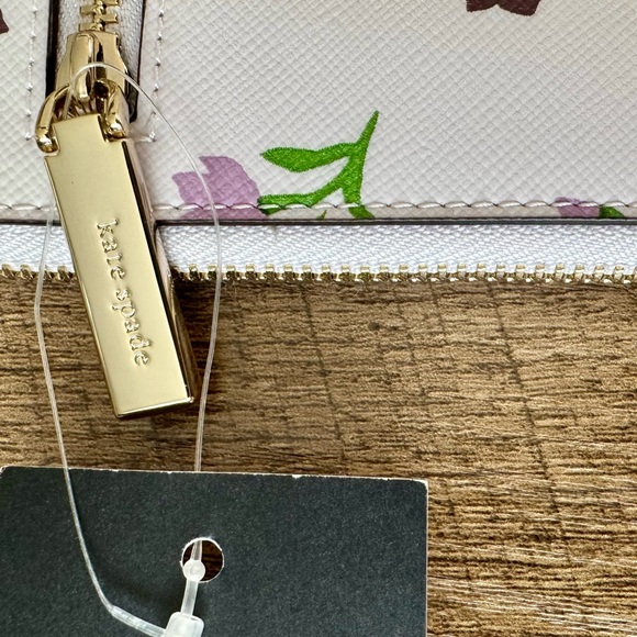 Kate Spade Staci Grateful Floral Ditsy Medium L-Zip Wristlet NWT - Picture 6 of 11